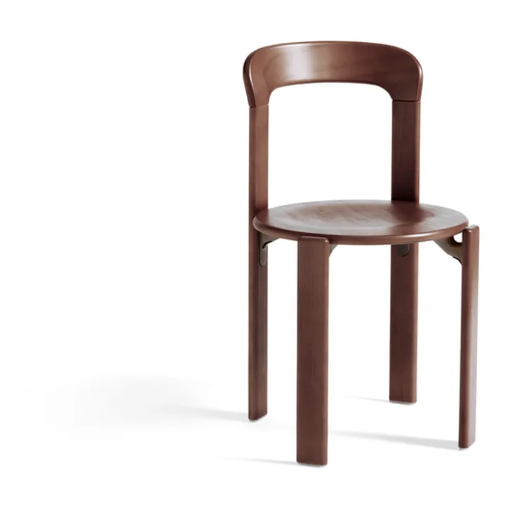 Chaise Rey en bois laqué - Bruno Rey | Marron- Image produit n°0