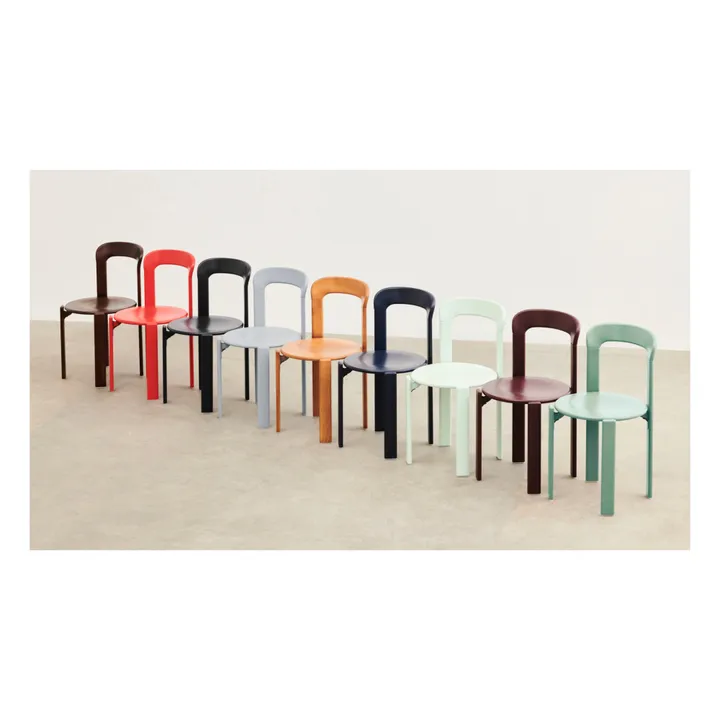 Chaise Rey en bois laqué - Bruno Rey | Marron- Image produit n°2