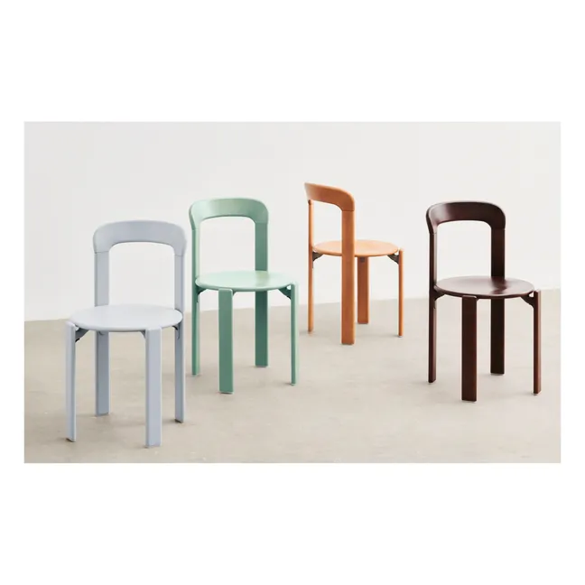 Rey Lacquered Wood Chair - Bruno Rey | Brown