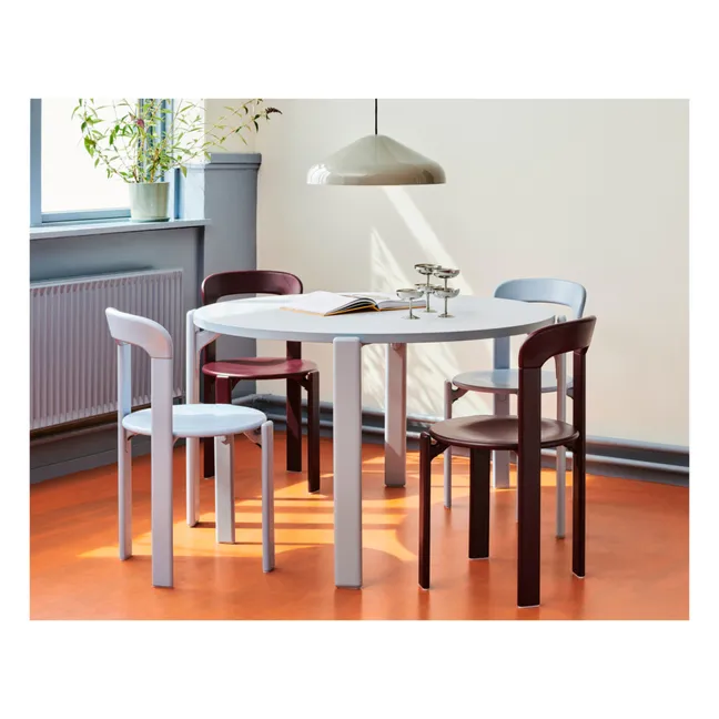 Chaise Rey en bois laqué - Bruno Rey | Aubergine