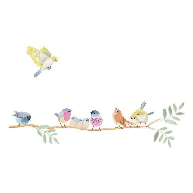 Einfache Sticker Frühlings-Vögel