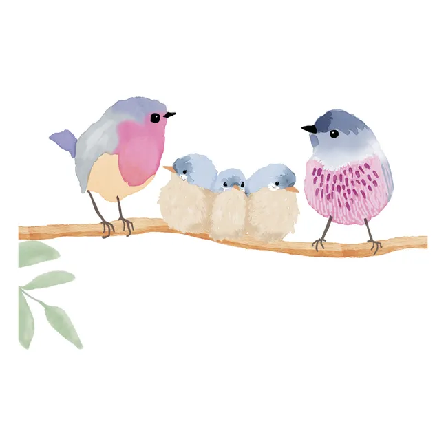 Einfache Sticker Frühlings-Vögel