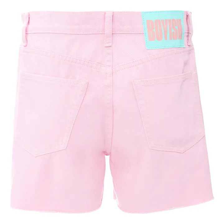 Short The Monty High Rise Relaxed Coton Bio | Tickled Pink- Image produit n°1