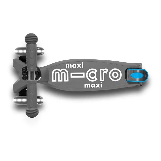 Trottinette Maxi Micro Deluxe Pliable LED | Gris