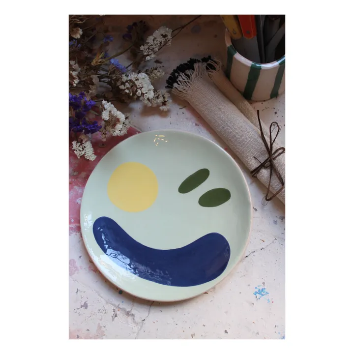 Piatto Daphné, in ceramica  | Verde menta- Immagine del prodotto n°0