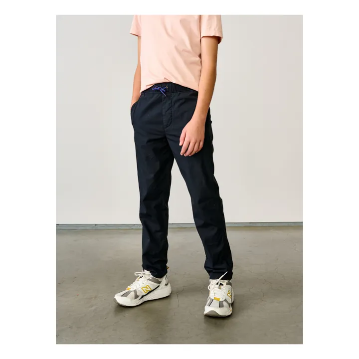 Pharel Straight-Leg Chino Trousers | Navy blue- Product image n°3