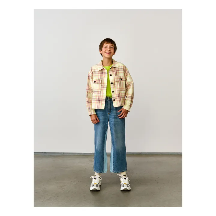 Azukar Checked Jacket | Pale pink- Product image n°2
