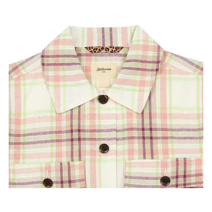Azukar Checked Jacket | Pale pink- Product image n°7