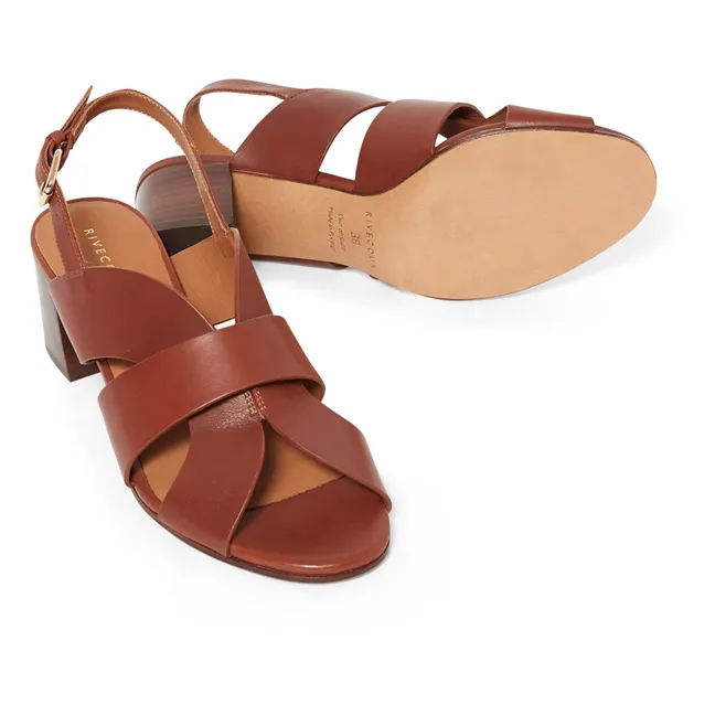Sandalen N°551 | Cognac-Farbe