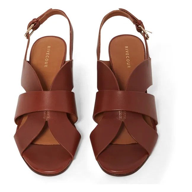 Sandalen N°551 | Cognac-Farbe