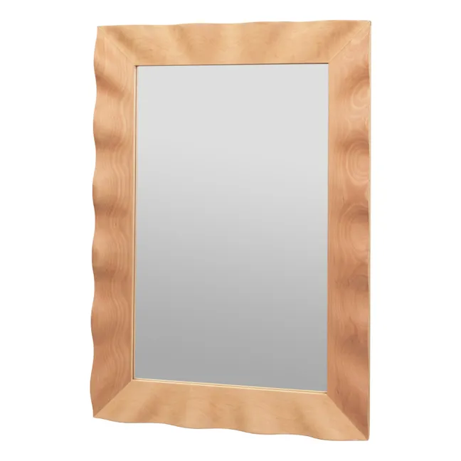 Wavy Beechwood Mirror | Beech