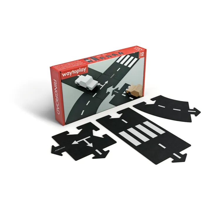 Circuit modulable pour voitures - 12 pièces- Image produit n°0