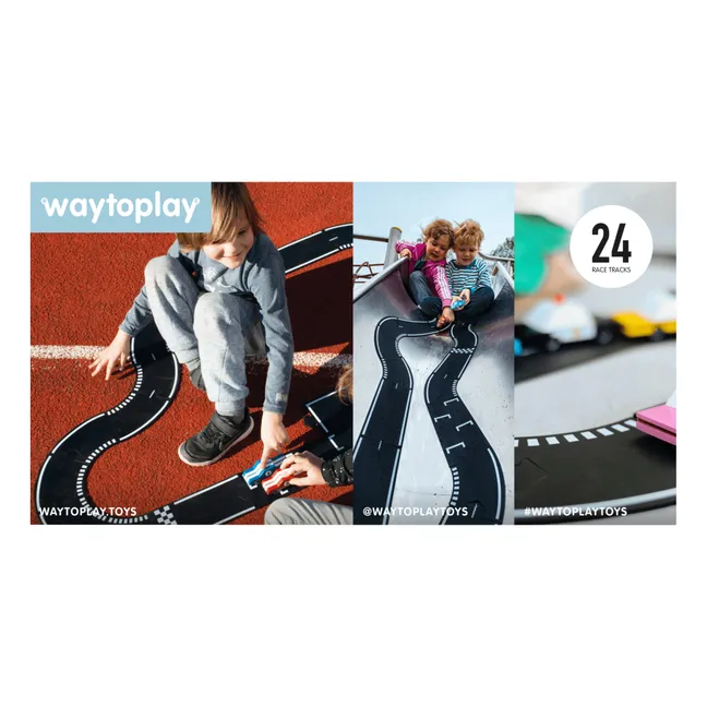 Circuit modulable Grand Prix pour voitures - 24 pièces