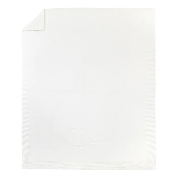 Plaid en cachemire Lapin | Blanc/Écru- Image produit n°0