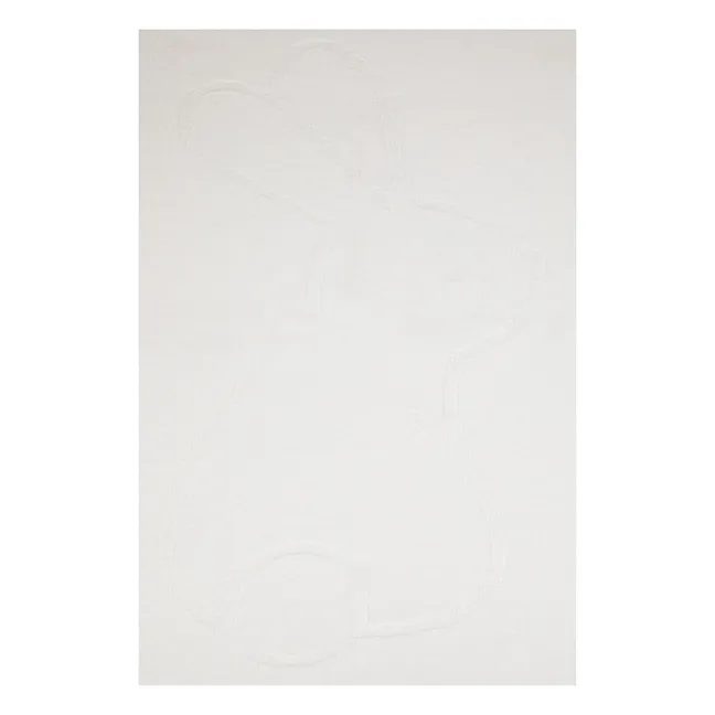 Cashmere Rabbit Blanket | Blanc/Écru
