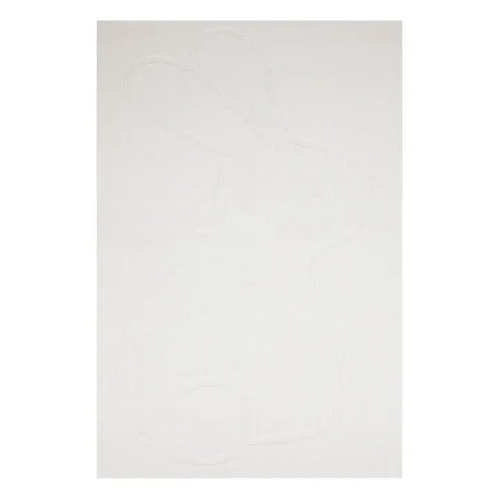 Plaid en cachemire Lapin | Blanc/Écru- Image produit n°2