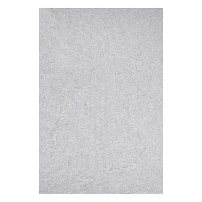 Cashmere Rabbit Blanket | Heather grey