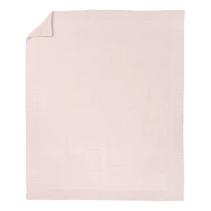 Plaid en cachemire Lapin | Rose pâle- Image produit n°0