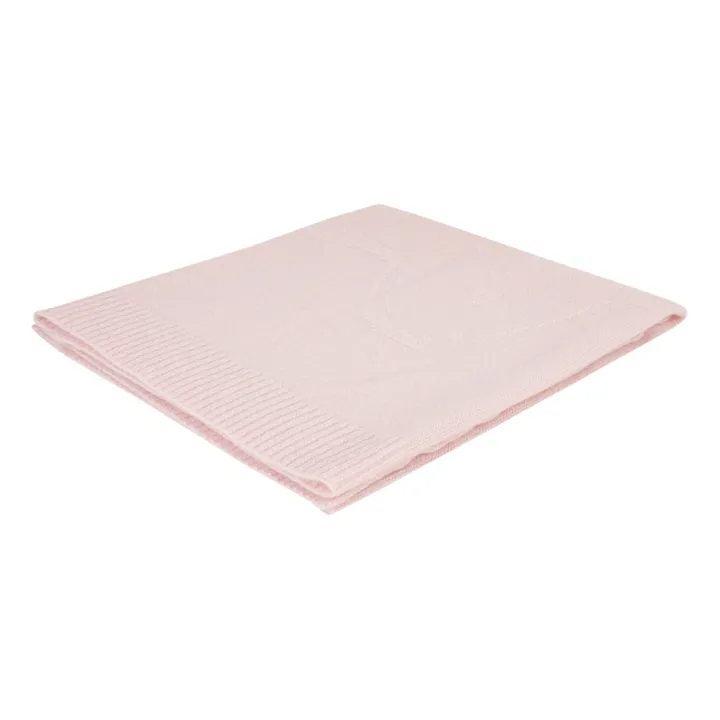 Plaid en cachemire Lapin | Rose pâle- Image produit n°1