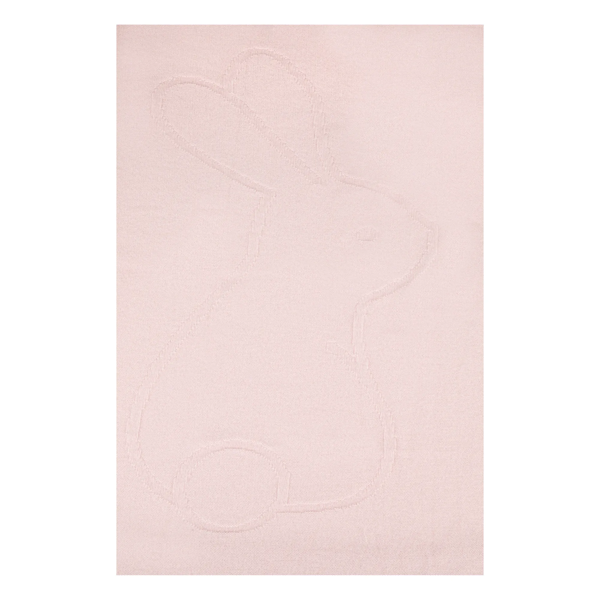 Plaid en cachemire Lapin | Rose pâle- Image produit n°2