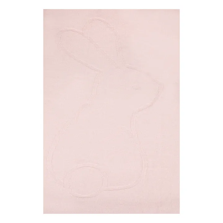 Manta de cachemir Conejo | Rosa Palo- Imagen del producto n°2