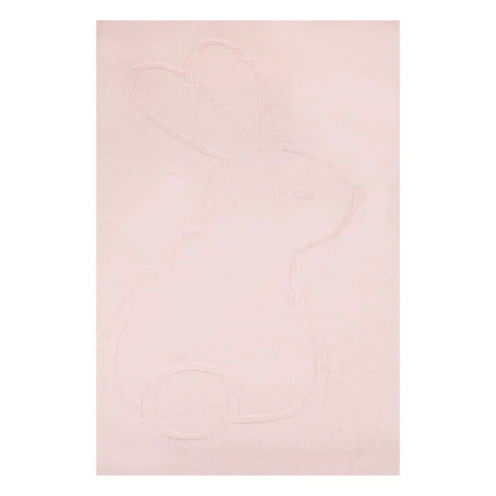 Plaid en cachemire Lapin | Rose pâle- Image produit n°2