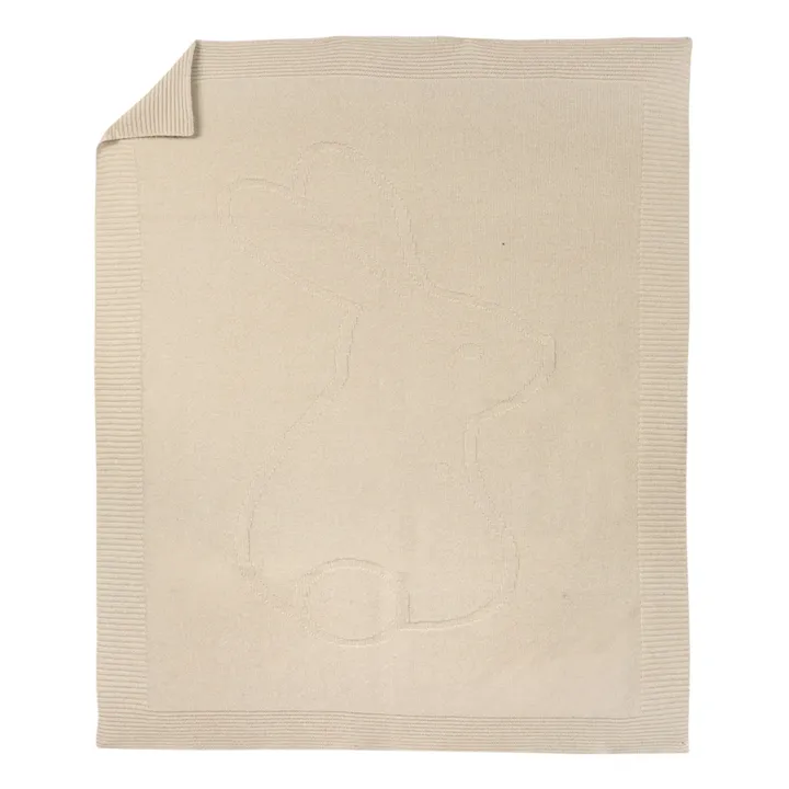 Kuscheldecke aus Kaschmir Hase | Beige- Produktbild Nr. 0