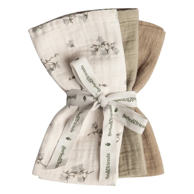 Mulltuch 3er -Set | Cremefarben