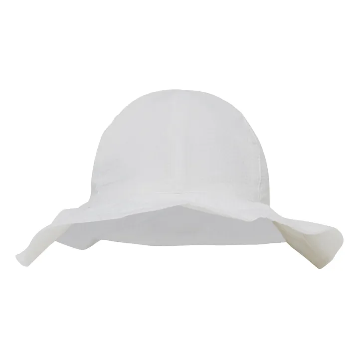Amelia Organic Cotton Crepe Hat | Ecru- Product image n°0