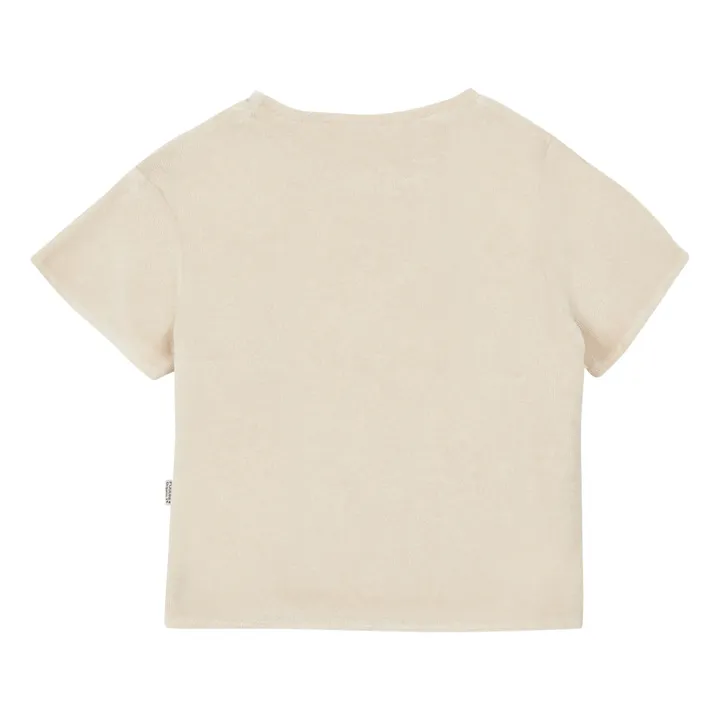 Frottee-T-Shirt Bio-Baumwolle Birke | Grauweiß- Produktbild Nr. 2