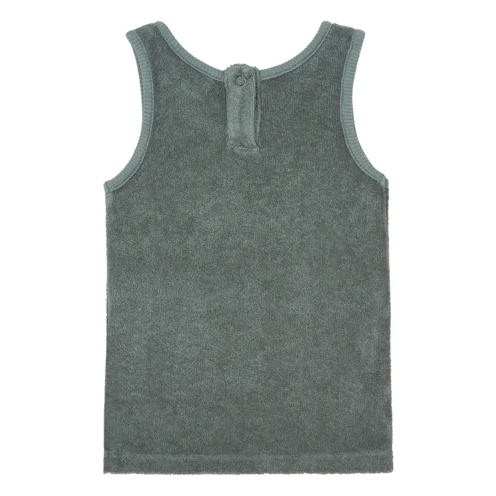 Billy Organic Cotton Top | Grey blue- Product image n°1