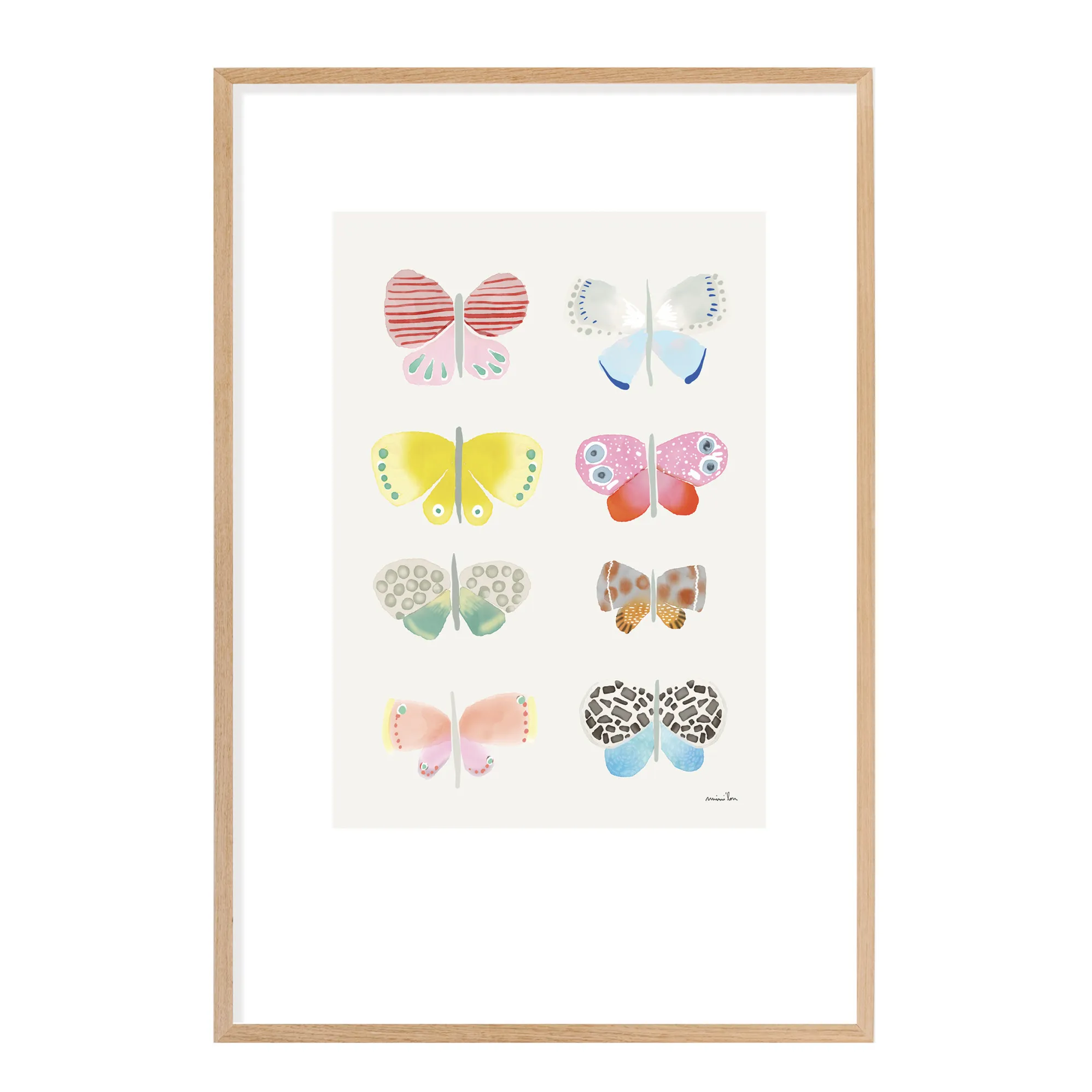 Affiche Papillons aquarelle- Image produit n°2