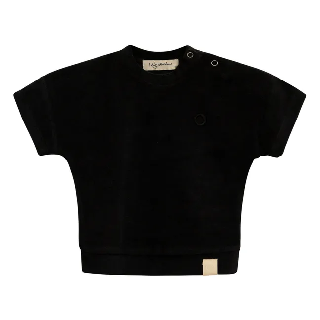 Elbe Terry Cloth Baby T-shirt | Black