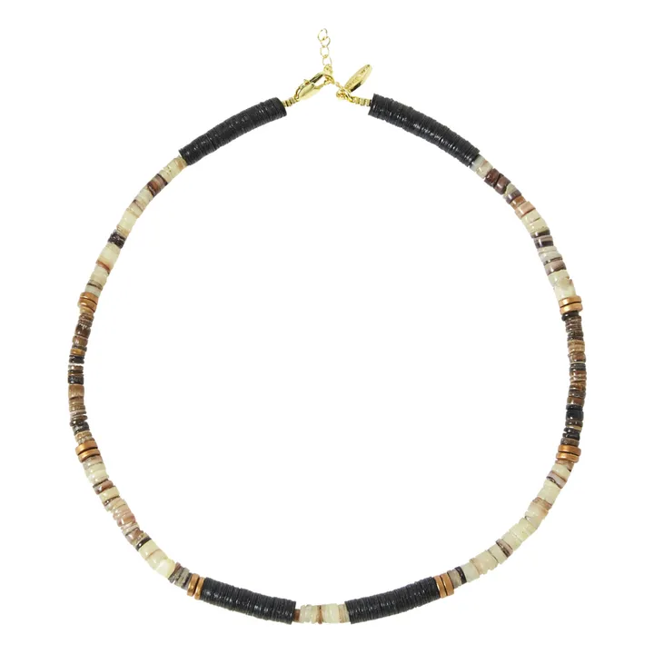 Precious Shell Necklace | Black- Product image n°0