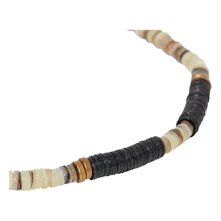 Precious Shell Necklace | Black- Product image n°1