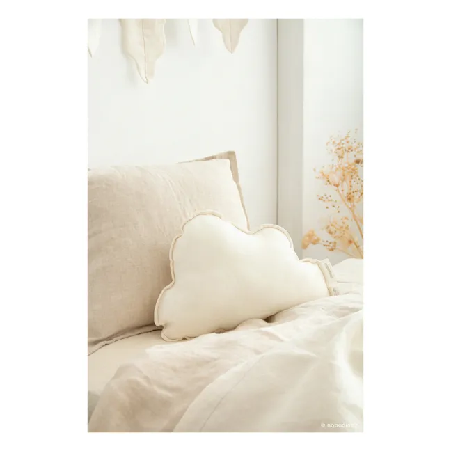 Cloud Cushion - French Linen | White