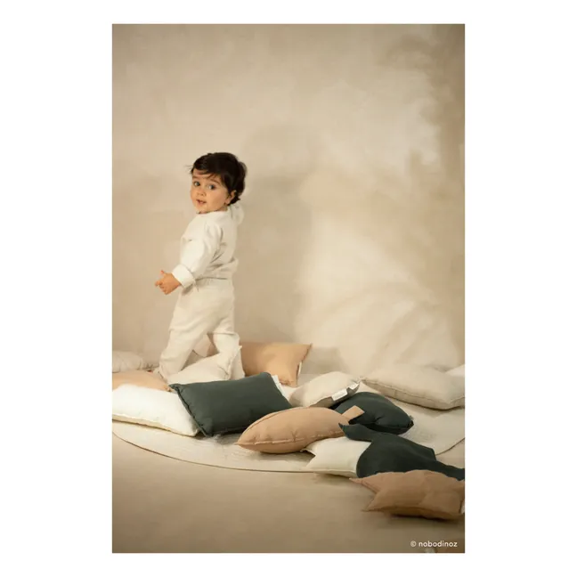 Cloud Cushion - French Linen | White