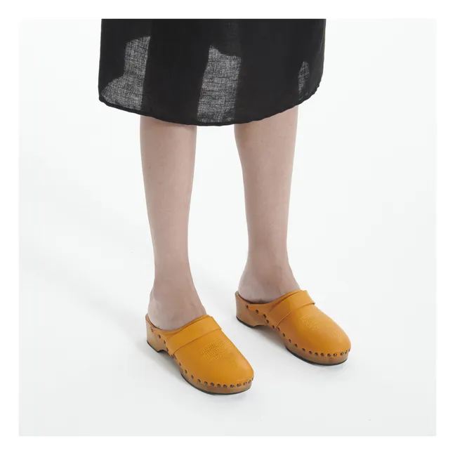 Sabots Ines Cuir | Orange