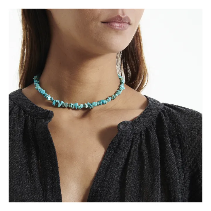 Collar Small Yvette | Azul Turquesa- Imagen del producto n°1