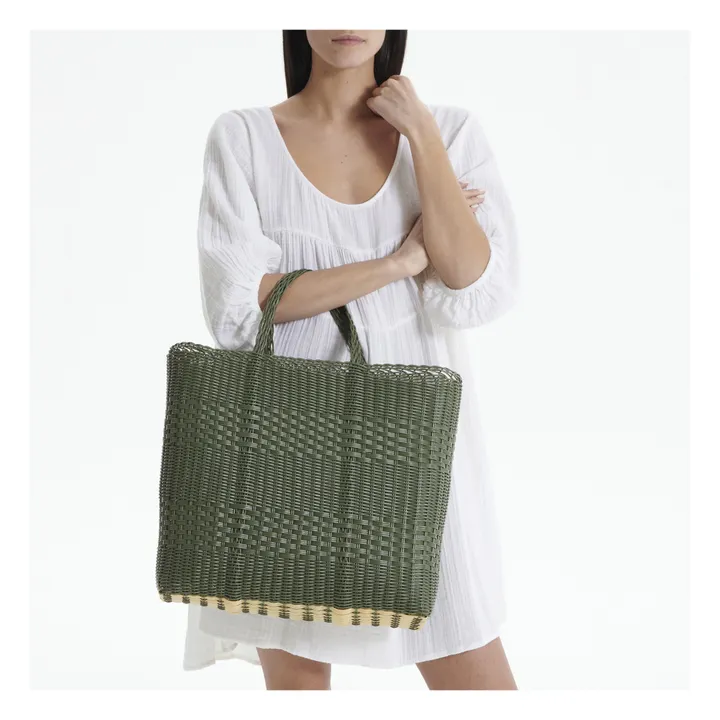 Lace Tote Bag - L | Khaki- Product image n°1