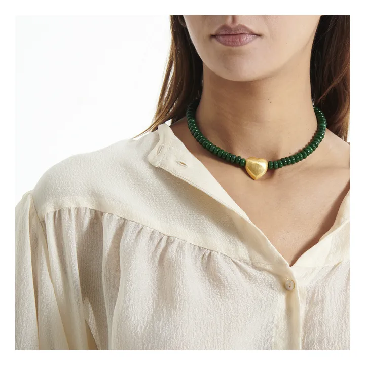 Heart Necklace | Green- Product image n°1