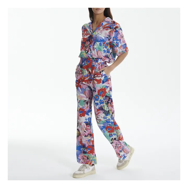 Pantaloni Gaby, con stampa floreale | Rosso- Immagine del prodotto n°7