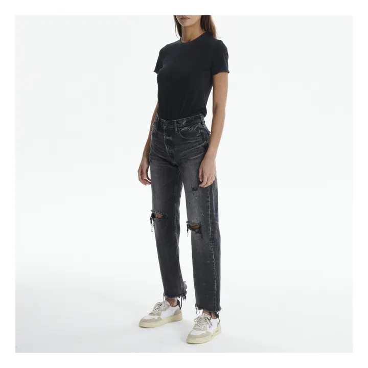 MV Odessa Wide Straight Jeans | Black- Product image n°2