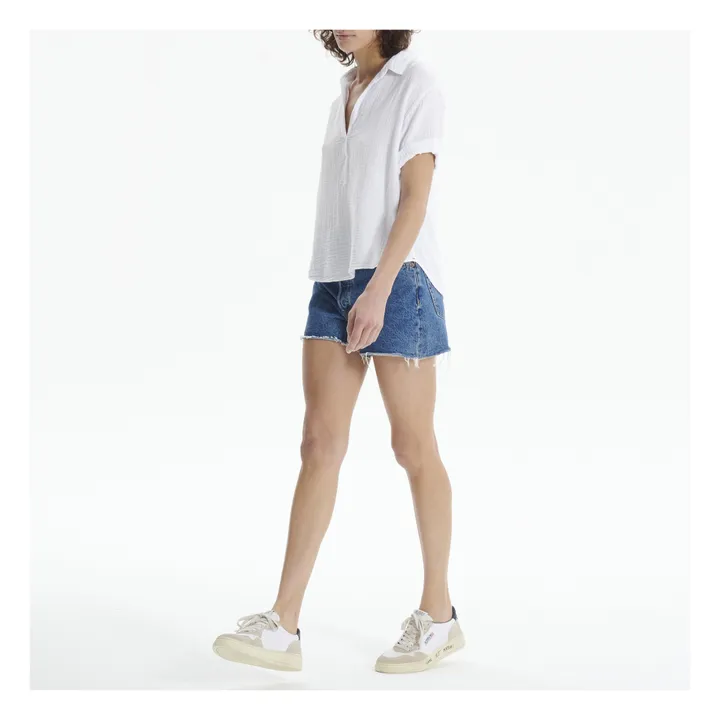 Blouse Cruz Gaze de Coton | Blanc- Image produit n°1