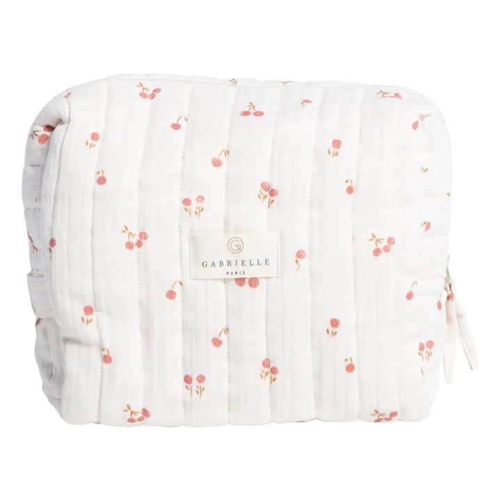 Blossom Organic Cotton Toiletry Bag | Powder pink- Product image n°0