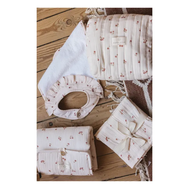 Duo de mantas de algodón orgánico Blossom | Rosa Polvo