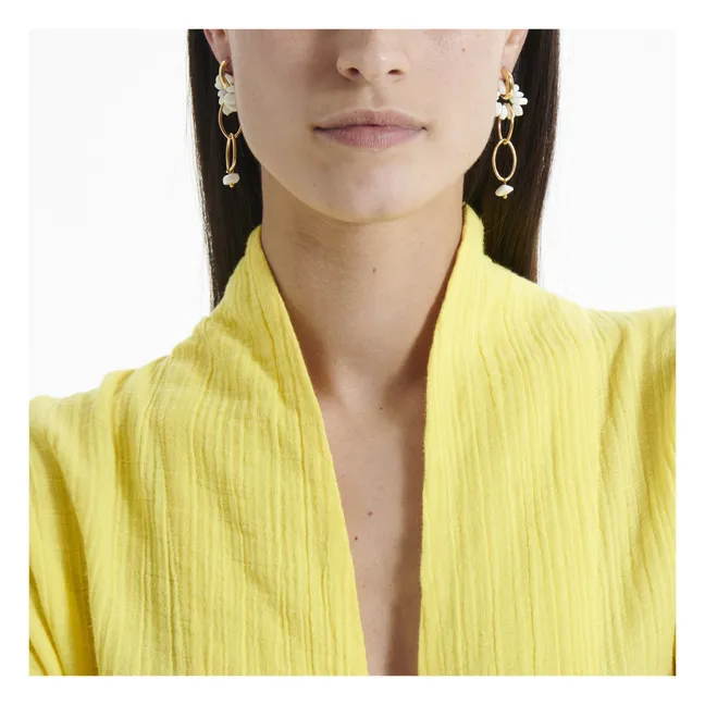 Pendientes Maxi Yvette | Blanco
