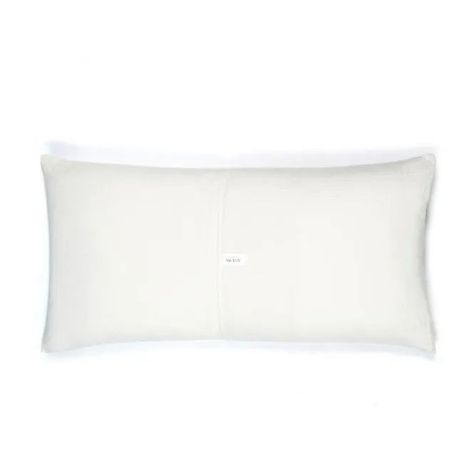 Organic Cotton Jacquard Cushion | Milk