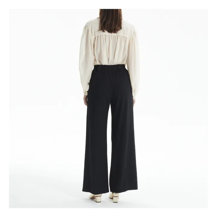 Pantaloni Lanzarote, in misto lino | Nero- Immagine del prodotto n°2