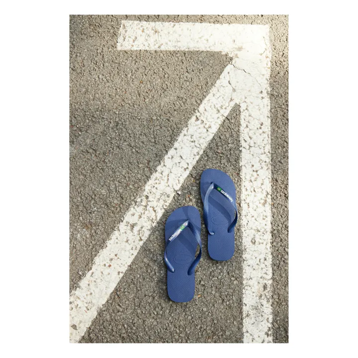 Zehensandalen Brasilien Logo  | Navy- Produktbild Nr. 2